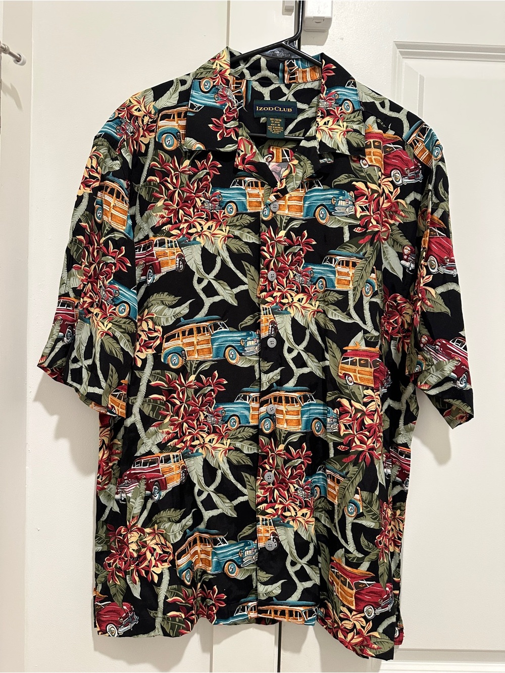 Vintage Izod Club Tropical Short-Sleeve Shirt